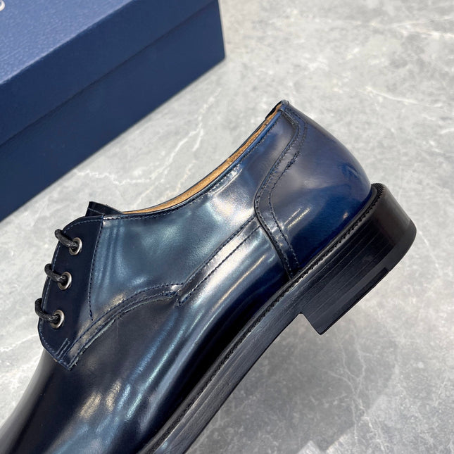 CD HOMME LOAFER NAVY POLISHED CALFSKIN