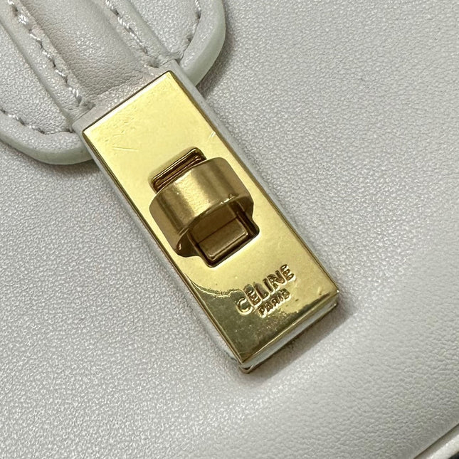 CLASSIC MINI 18 WHITE CALFSKIN