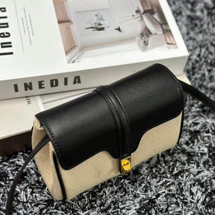 CLASSIC MINI 18 WHITE BLACK CALFSKIN