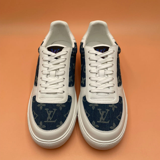 LV MONOGRAM DENIM BLUE SNEAKER