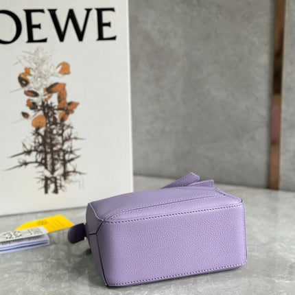 LOE MINI 18 PUZZLE BAG IN LIGHT PURPLE CALFSKIN