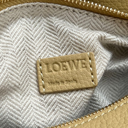 LOE MINI 18 PUZZLE BAG IN YELLOW CREAM CALFSKIN