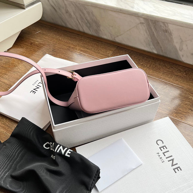CUIR TRIPHOME 19 PINK PASTEL SMOOTH CALFSKIN BUCKET BAG