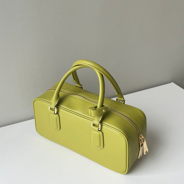 ARCADIE 27 BAG IN NEON YELLOW CALFSKIN