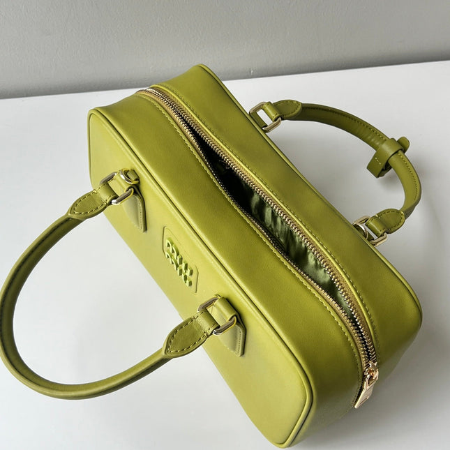 ARCADIE 27 BAG IN NEON YELLOW CALFSKIN
