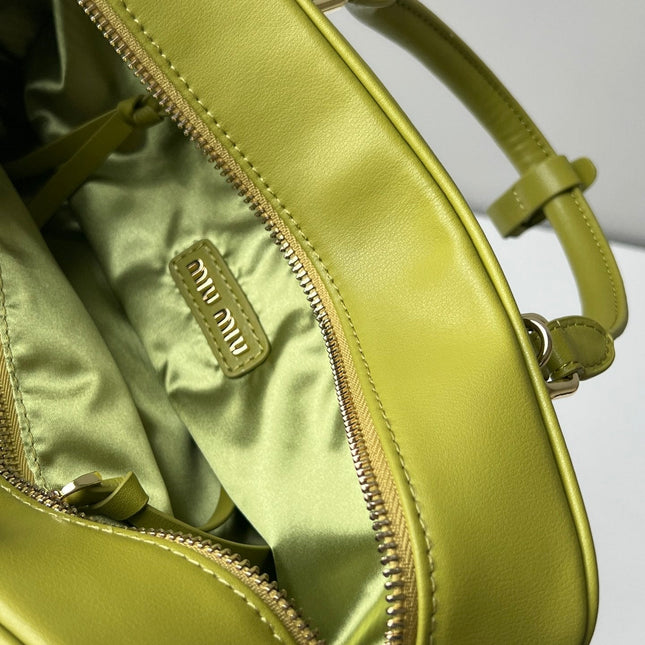 ARCADIE 27 BAG IN NEON YELLOW CALFSKIN