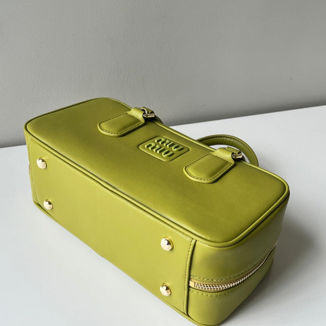 ARCADIE 27 BAG IN NEON YELLOW CALFSKIN