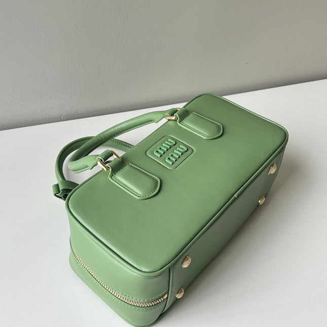 ARCADIE 27 BAG IN EMERALD GREEN CALFSKIN