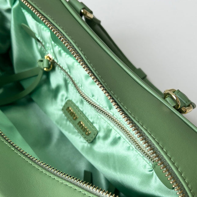 ARCADIE 27 BAG IN EMERALD GREEN CALFSKIN
