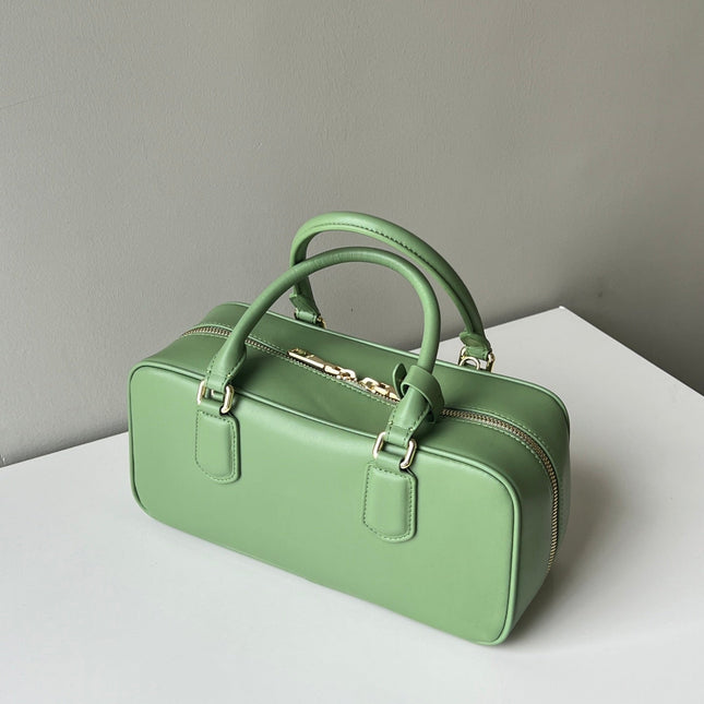 ARCADIE 27 BAG IN EMERALD GREEN CALFSKIN