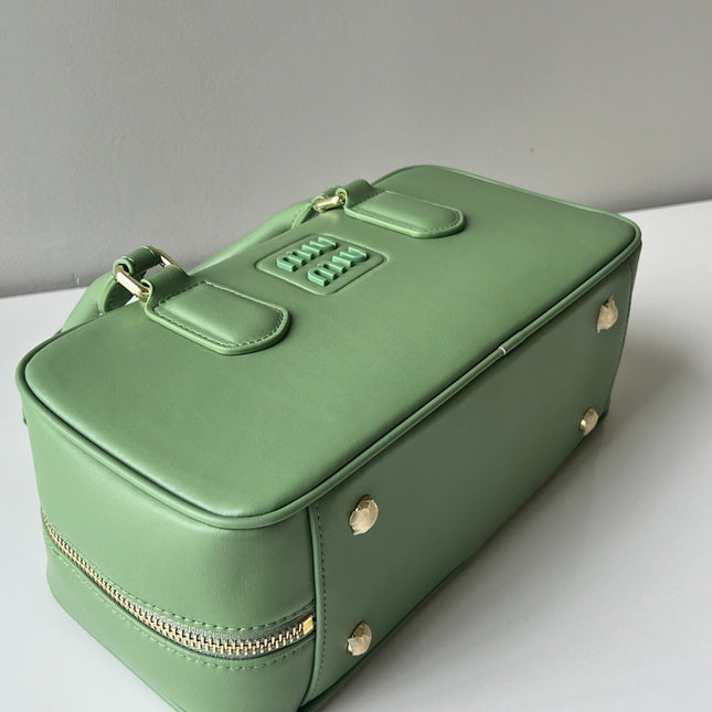 ARCADIE 27 BAG IN EMERALD GREEN CALFSKIN