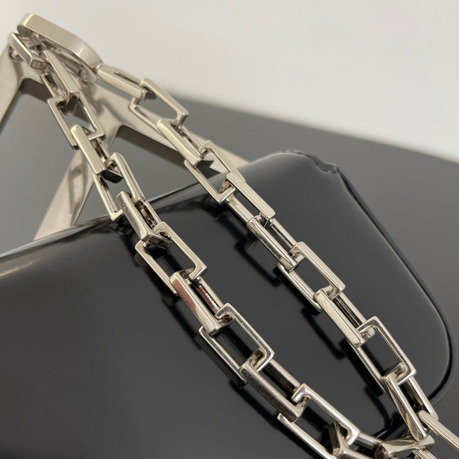 FENDI MINI FIRST SIGHT 13 BAG IN BLACK CALFSKIN WITH SILVER HARDWARE