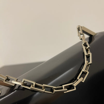 FENDI MINI FIRST SIGHT 23 BAG IN BLACK CALFSKIN WITH SILVER HARDWARE