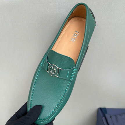 CD JUAL ICON BUCKLE LOAFER PINE GRAINED CALFSKIN