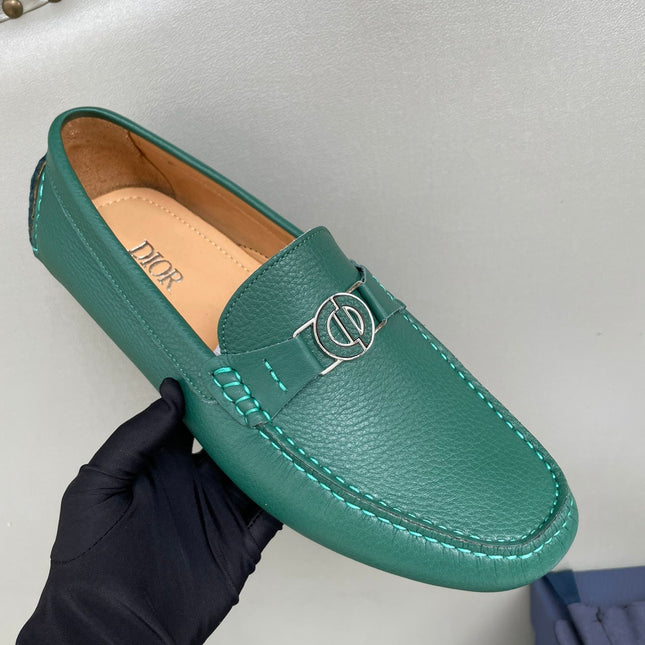 CD JUAL ICON BUCKLE LOAFER PINE GRAINED CALFSKIN