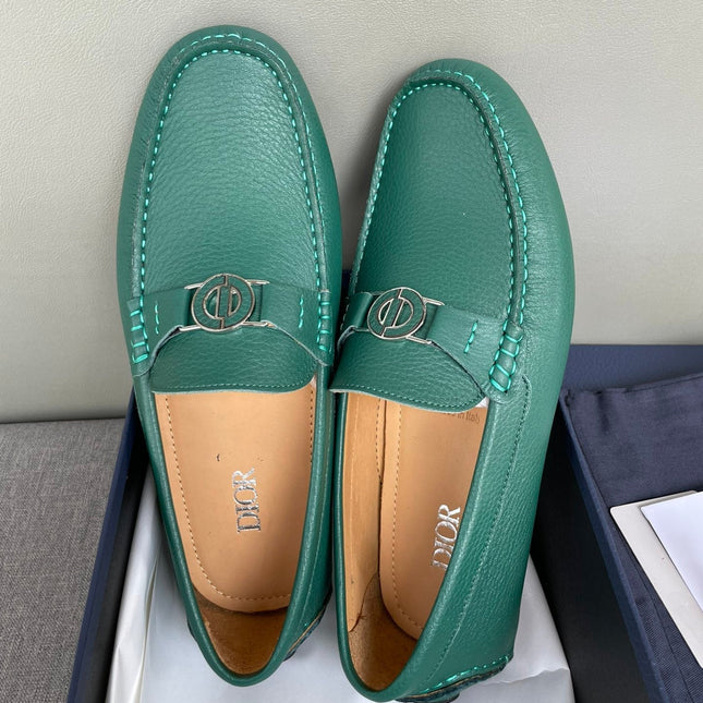 CD JUAL ICON BUCKLE LOAFER PINE GRAINED CALFSKIN