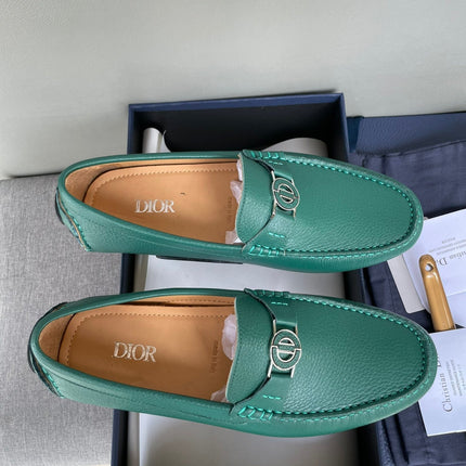 CD JUAL ICON BUCKLE LOAFER PINE GRAINED CALFSKIN
