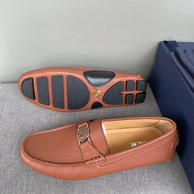 CD JUAL ICON BUCKLE LOAFER CIDER GRAINED CALFSKIN