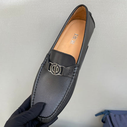 CD JUAL ICON BUCKLE LOAFER BLACK CALFSKIN