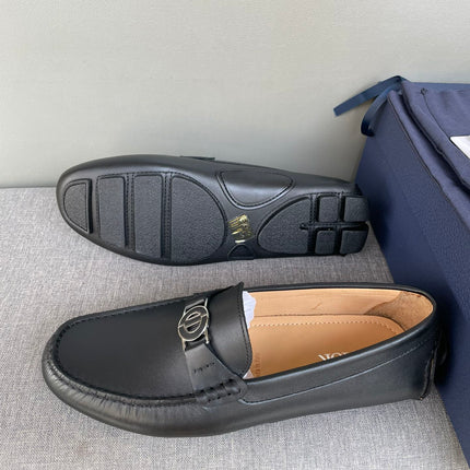 CD JUAL ICON BUCKLE LOAFER BLACK CALFSKIN
