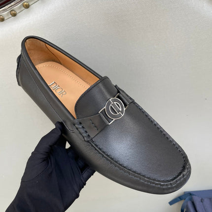 CD JUAL ICON BUCKLE LOAFER BLACK CALFSKIN
