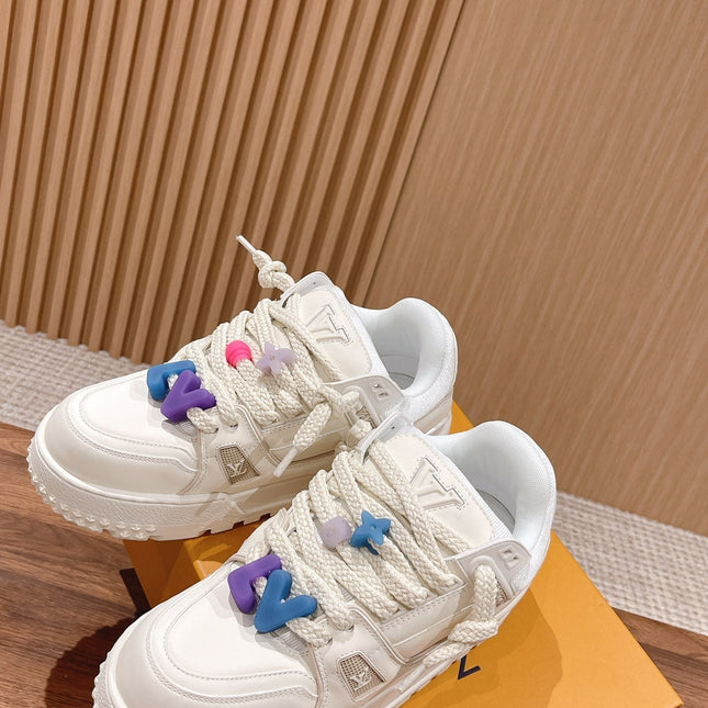 LV Trainer Maxi Sneaker White Calfskin