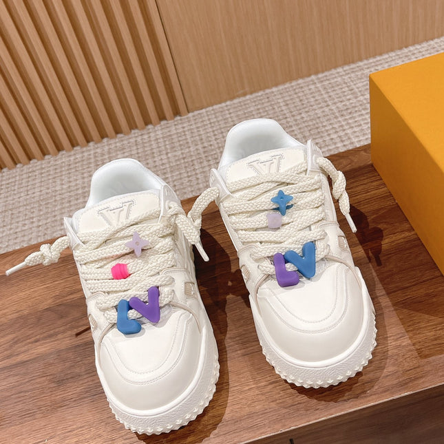 LV Trainer Maxi Sneaker White Calfskin
