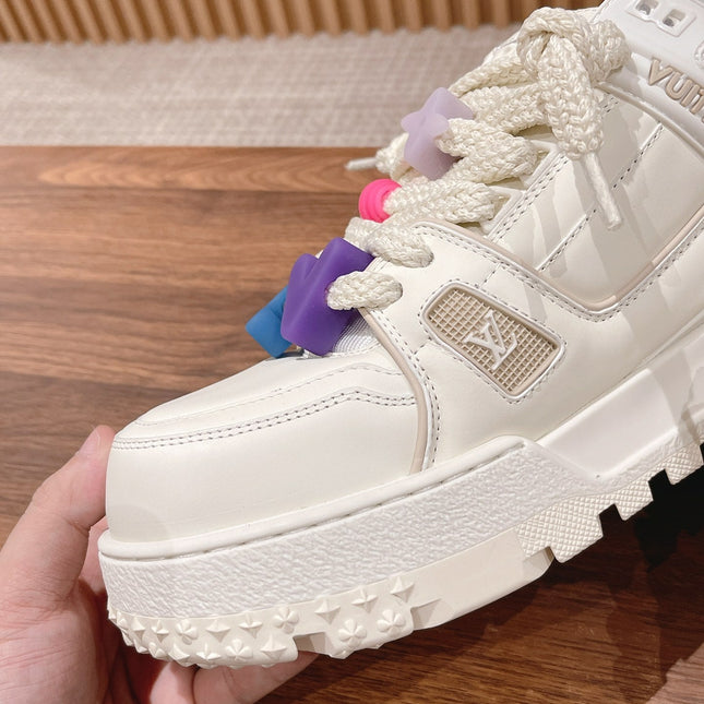 LV Trainer Maxi Sneaker White Calfskin