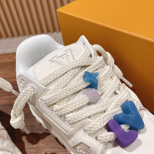 LV Trainer Maxi Sneaker White Calfskin