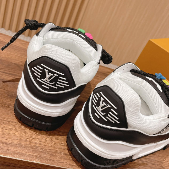 LV Trainer Maxi Sneaker White Mix Black Calfskin