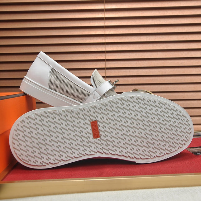 HM GAME SLIP-ON SNEAKER BLACK PLUM AND WHITE DENIM