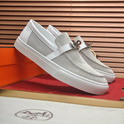 HM GAME SLIP-ON SNEAKER BLACK PLUM AND WHITE DENIM