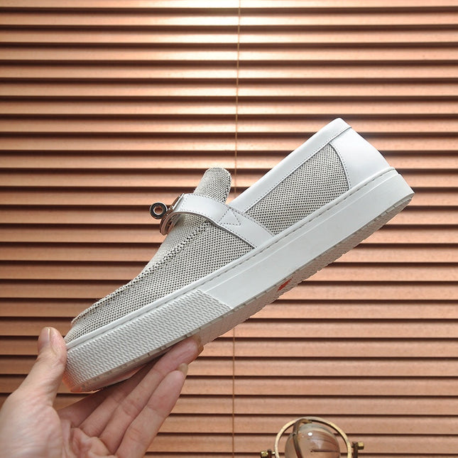 HM GAME SLIP-ON SNEAKER BLACK PLUM AND WHITE DENIM