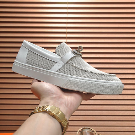 HM GAME SLIP-ON SNEAKER BLACK PLUM AND WHITE DENIM