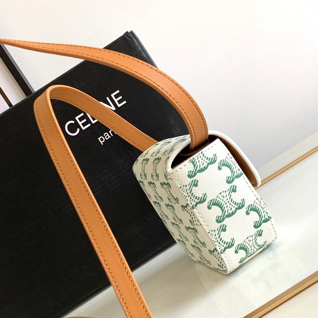 TRIPHOME 11 GREEN WHITE COWHIDE LEATHER