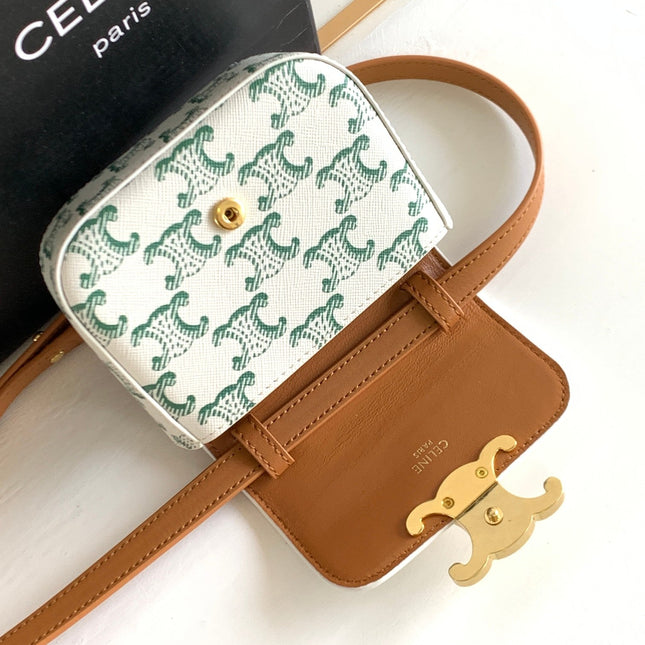 TRIPHOME 11 GREEN WHITE COWHIDE LEATHER