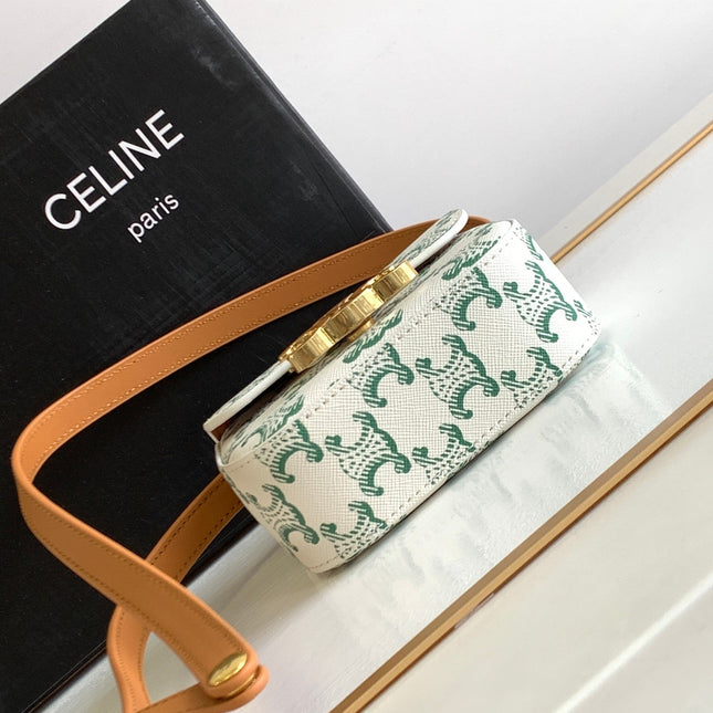 TRIPHOME 11 GREEN WHITE COWHIDE LEATHER