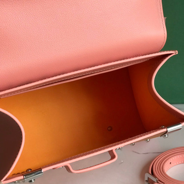 SAÏGON PM BAG 28 IN BABY PINK GOYARDINE CANVAS AND CALFSKIN