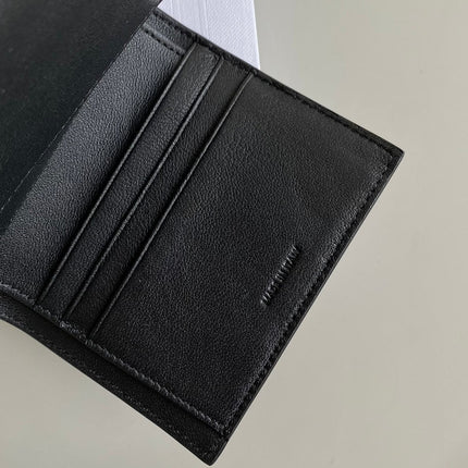 TRIPHOME 10 TRIFOLD WALLET CALFSKIN BLACK