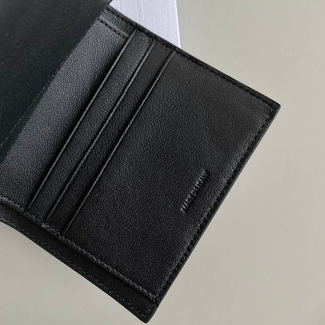 TRIPHOME 10 TRIFOLD WALLET CALFSKIN BLACK