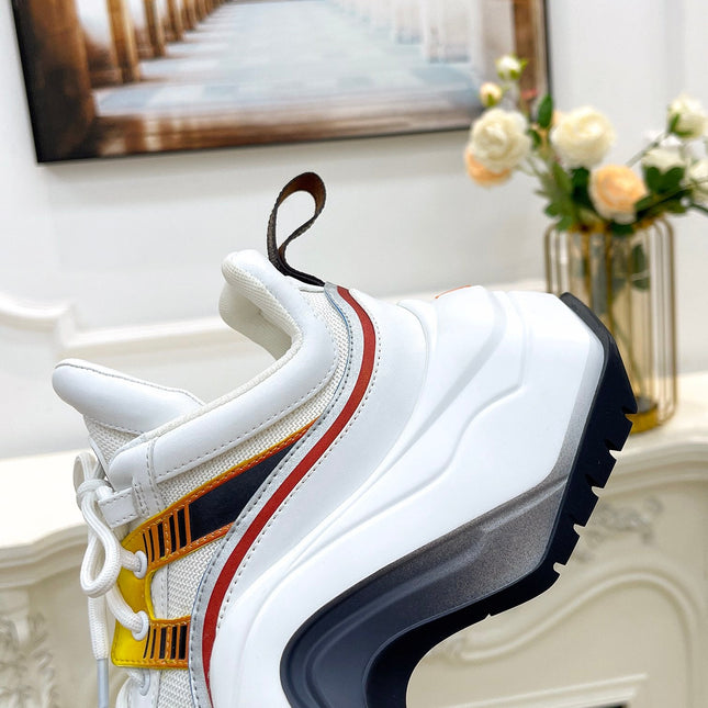 LV ARCHLIGHT 2.0 PLATFORM SNEAKER IN WHITE MIX YELLOW MIX OF MATERIALS