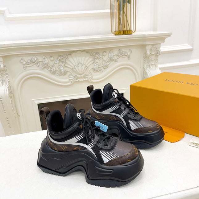 LV ARCHLIGHT 2.0 PLATFORM SNEAKER IN BLACK MIX OF MATERIALS