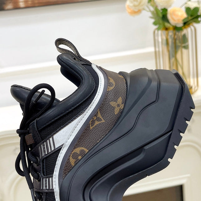 LV ARCHLIGHT 2.0 PLATFORM SNEAKER IN BLACK MIX OF MATERIALS