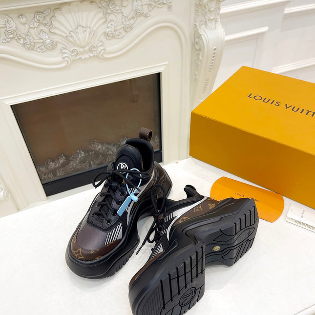 LV ARCHLIGHT 2.0 PLATFORM SNEAKER IN BLACK MIX OF MATERIALS