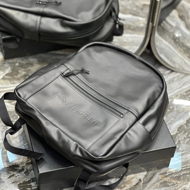 BACKPACK 37 IN ECHO GRAY CALFSKIN