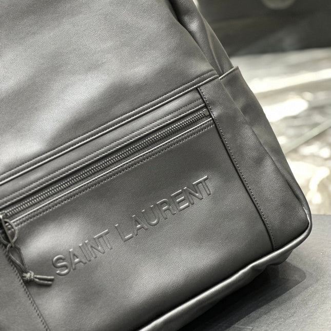 BACKPACK 37 IN ECHO GRAY CALFSKIN