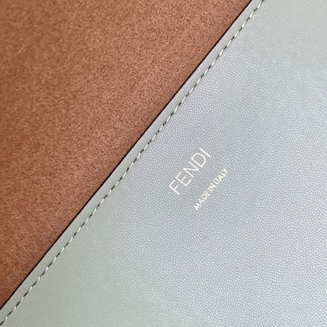 Fend Sunshine Medium Bag 35 Light Grey Leather