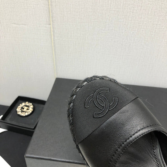 MARY JANE WEDGE BLACK LAMBSKIN