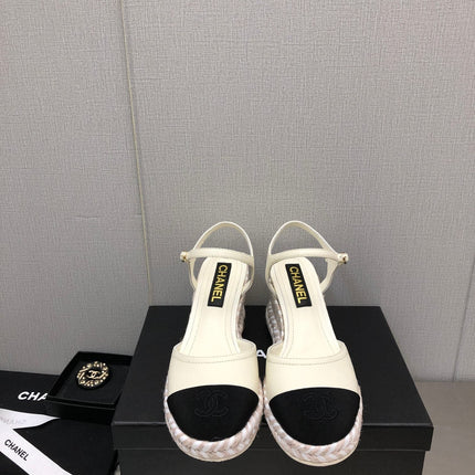 MARY JANE WEDGE WHITE LAMBSKIN