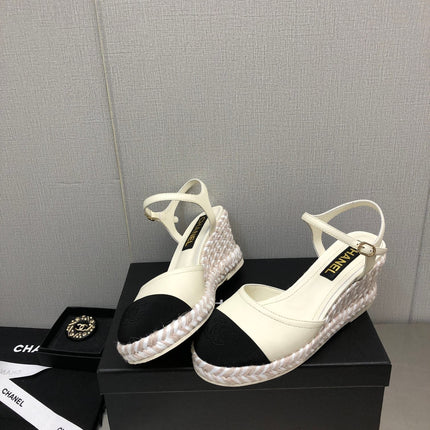 MARY JANE WEDGE WHITE LAMBSKIN